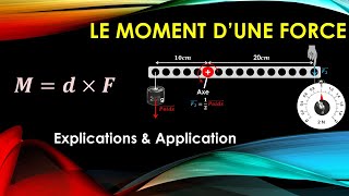 Moment dune force  Explications amp Application [upl. by Pellegrini]