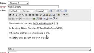 Moodle Drag and Drop into Text [upl. by Nylrats]