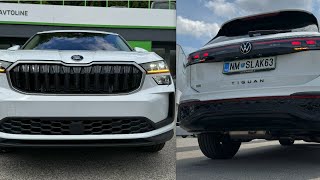 NEW Volkswagen TIGUAN 2024 vs NEW Skoda KODIAQ 2024  Acceleration 0100 kmh comparison [upl. by Dylana]