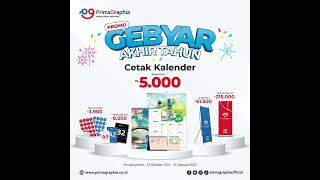 Cetak kalender 2025 cuma 5 ribu rupiah  kalender dinding [upl. by Goeger]