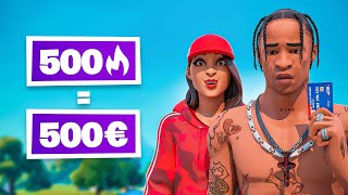 500 POINTS DARÈNE  500€ avec ZETFAR sur FORTNITE [upl. by Inigo]