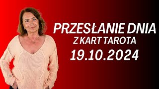 PRZESŁANIE DNIA z kart Tarota 19102024  Joanna Stawińska przesłaniednia kartadnia [upl. by Golda]