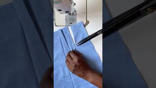 Shirt stitching part 3  how to sew a shirt  sewing tips and tricks shortfeed shorts [upl. by Lachish]