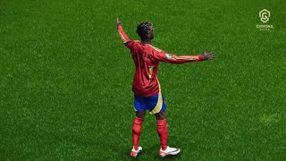 Gol de Nico Williams contra Inglaterra  Eurocopa 2024 Final  eFootball PES 2021 [upl. by Doggett217]