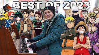 ULTIMATE ANIME COMPILATION  Anime Piano In Public [upl. by Lladnor]