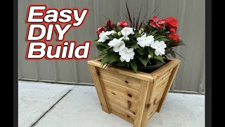 Easy DIY Planter Box Build  How to Build a Planter Box  Cedar Planter Box [upl. by Raimes]