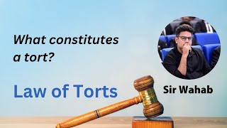 What constitutes a tort  Law of Torts  Sir Wahab [upl. by Eineeuq864]