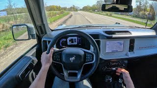 2023 Ford Bronco Heritage 7MT  POV Test Drive Binaural Audio [upl. by Aliwt]