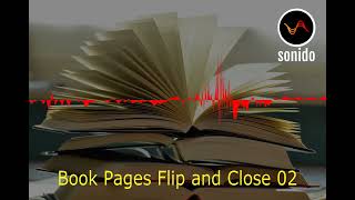 Book Pages Flip and Close 02  Sound Effect [upl. by Straub]