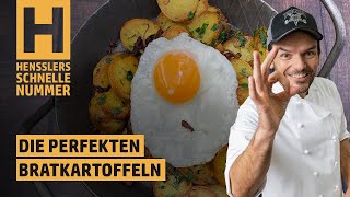 Schnelles Die perfekten Bratkartoffeln Rezept von Steffen Henssler [upl. by Ilrahc]