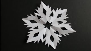 Basteln mit Papier Schneeflocke für Winter Geburtstage und Weihnachten W [upl. by Aihtiekal]