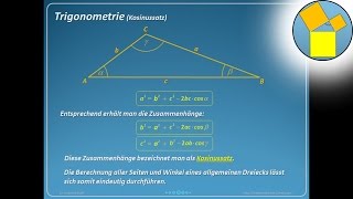 Trigonometrie  Kosinussatz  Rueff [upl. by Leerzej439]