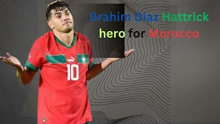 Brahim Diaz Hattrick hero for Morocco Men National Team [upl. by Eelrac]