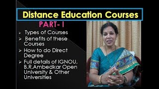 Distance Education Courses  PART 1 [upl. by Tali]