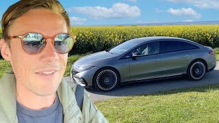 ÆV – Første ELEKTRISKE AMG rammer ved siden af  MercedesAMG EQS 53 4Matic 2022 [upl. by Ellinger590]