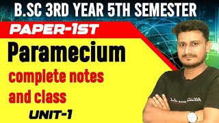 Paramecium complete notes and class bsc all semester [upl. by Ailel]