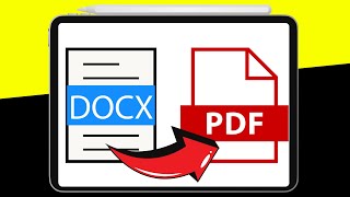 How to Convert Word to PDF on the iPad — NO 3rd Party Apps Needed [upl. by Virge305]