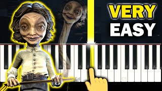 Little Nightmares 2  Étude for A Minor  VERY EASY Piano tutorial [upl. by Haimrej922]