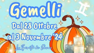 Gemelli ♊️28 Ottobre 3 Novembre ‘24 previsionisettimanali tarocchiinterattivi oroscopogemelli [upl. by Belsky506]