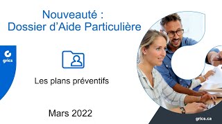 Nouveauté Dossier dAide Particulière mars 2022 [upl. by Sollows]