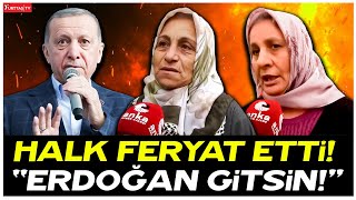 Esenyurt pazarında yurttaş hayat pahalılığına isyan etti quotErdoğan gitsinquot [upl. by Aroda]