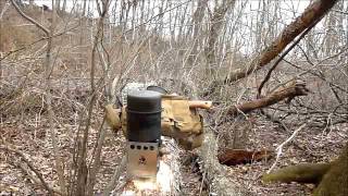 Testing the BushBox Stove by BushcraftEssentials American Review [upl. by Nivek]