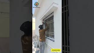 Upvc window installation process viral vedio shorts upvcwindows upvc skill bollywood pushpa [upl. by Nylrebmik]