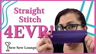 Straight Stitch Using A Sewing Machine [upl. by Murphy552]