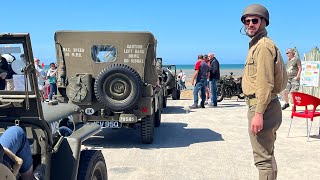 Convoy to ArromancheslesBains Part A on 80th DDay Anniversary Normandy France on 7 June 2024 [upl. by Sellma859]