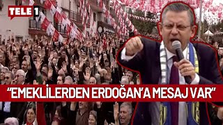 Ankarada miting alanına emekliler akın etti Özelden Erdoğana gövde gösterisi [upl. by Slater885]