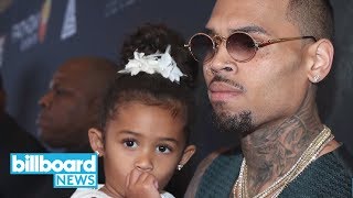 Chris Brown Welcomes Second Baby Aeko Catori Brown  Billboard News [upl. by Aihsit]