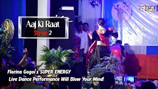 Aaj ki raat Remix Song  Florina Gogoi New Live Dance Performance  at Teej festival Rajapara [upl. by Rehprotsirhc]