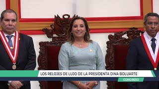 Nacional  Los relojes de lujo de la presidenta Dina Boluarte [upl. by Peterus]