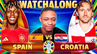 Spain 30 Croatia Live Euro 2024 Watch along deludedgooner [upl. by Arias139]