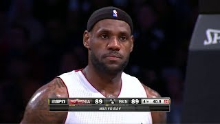 20140110  LeBron James Full Highlights at Brooklyn Nets  36 Pts Fouled Out [upl. by Nylidam]