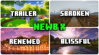 MCPE 121  Top 4 Newb Shaders [upl. by Nashom]