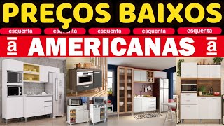 PREÇOS BAIXOS DE MÓVEIS PARA COZINHAS NAS AMERICANAS ACHADOS E OFERTAS DE COZINHA ARMÁRIOS FRUTEIRA [upl. by Scheck]