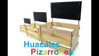 Huacales con pizarron para mesa de dulces [upl. by Roye]