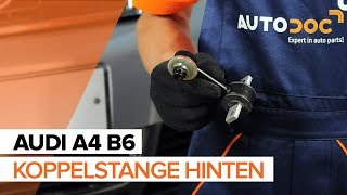 Wie AUDI A4 B6 Koppelstange  Pendelstütze hinten wechseln TUTORIAL  AUTODOC [upl. by Hall]