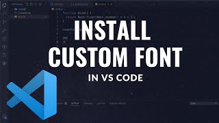 How to Add a Font Family to Visual Studio Code [upl. by Anatnahs]