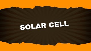 Solar cell  Analog Electronics1 Lecture20  Brainbox [upl. by Socha]