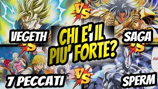 LIVELLI DI COMBATTIMENTO VEGETH vs SAGA vs 7 PECCATI vs PLATINUM SPERM [upl. by Gerlac]