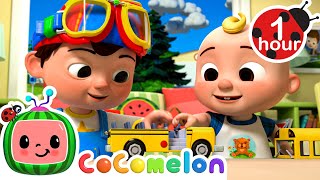 Toy Wheels on the Bus  CoComelon  🚌Wheels on the BUS Songs  🚌Nursery Rhymes for Kids [upl. by Annawit]