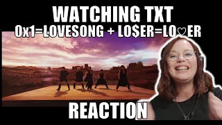 KPOP NEWBIE watching TXT 0x1Love song amp LOERLO♡ER for the FIRST TIME Reaction [upl. by Tigdirb503]