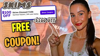 How I saved 100 using this Skims Discount Code I got FREE Skims Skims Coupon Code 2023 [upl. by Paul]