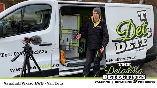 Mobile Valeting Van  Vivaro LWB Van Tour [upl. by Llehsam725]