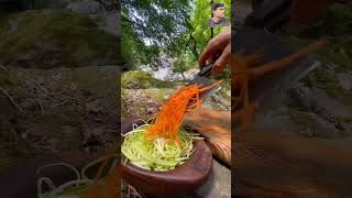 food cooking camping outdoorcooking nature bushcraft recipe survival fish [upl. by Burne]