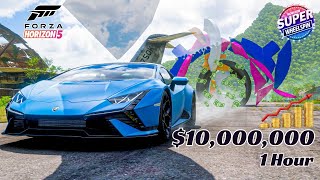 How To Make Fast Money In Forza Horizon 5  Wheelspin [upl. by Ahsauqal552]