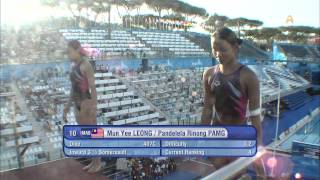 Leong Mun Yee FINA World Championships in Rome 2009 Diving [upl. by Adnolaj]