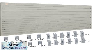 VEVOR Slatwall Panels with Hooks 4 ft x 1 ft Gray Garage Review [upl. by Haodnanehs]